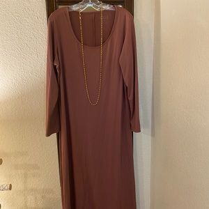 Long mauve dress incredibly soft and forgiving material